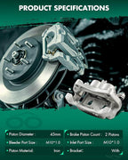 SCITOO 19B7100 19B7101 Front Left & Right Disc Brake Calipers Assembly w/Bracket For INFINITI For JX35/For QX60,For Nissan For Murano/For Pathfinder