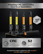 COMOWARE 21pcs Allen Wrench Drill Bits (Metric&SAE), S2 Steel 1/4" Hex Bit Set, CNC Tip Screwdriver Bits, 2" Length Magnetic Drill Bit, Impact Hex Bitss Set for Electronic Devices Disassembly