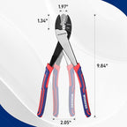 WORKPRO 9.5" Wire Cutter/Crimper, Wire Crimping/Cutting Tool for 10-22 AWG Terminals and Connectors, Designed for Insulated and Non-Insulated Connections
