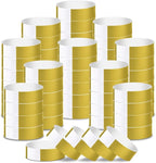 2000 Pcs Paper Wristbands for Events Waterproof Neon Gold Wrist Bands Adhesive Concert Identification Wristbands Hand Bands for Events(Gold)