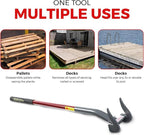 The Original Deck Wrecker Deck Board Removal Tool. Heavy-Duty Professional-Grade Pry Bar Engineered for Power & Efficiency. Trusted by Professionals for Their Toughest Jobs
