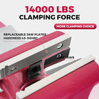 Forward Round Bench Vise 6 Inch Heavy Duty, 1760 Economic Industrial Vice with 360° Swivel Base, 6" Jaw Width, 7" Max Jaw Opening, 4" Throat Depth 72,000PSI Ductile Iron