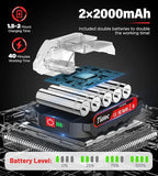 Tietoc Cordless Mini Chainsaw 6 Inch [Women Friendly] Small Chainsaws Battery Powered, Electric Saws With Security Lock & Auto Oiler System, Super Handheld Rechargeable Chain Saw For Wood/Tree Cutting