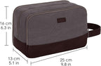 WANDF Travel Toiletry Bag for Men Large Toiletries Shaving Bag Water Resistant Hanging Dopp Kit Travel Accessories Bag for Women Men (Taupe)