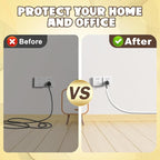 78 Inch Wall Cord Hider, Silicone Self Adhesive Cable Hider Cord Cover, Flexible Wire Covers for Cords Cable Cover Cable Concealer for Wires W0.59” H0.39” White