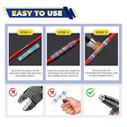 FORCA 740PCS Heat Shrink Wire Connectors Kit, AWG 16-14 Marine Grade Waterproof Crimp, Electrical Solder Seal, Ring Fork Spade Bullet Solder Butt Connectors Blue(13 Types)
