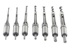 7PC High-Speed Steel Square Hole Mortise Chisel Drill Bit Set for Woodworking, 6/25“ 1/4“ 5/16“ 3/8“ 2/5“ 1/2“ 9/16“ Sizes, Ideal for Mortising Machines and Drill Press Attachments