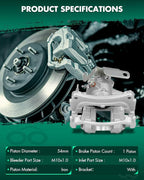 SCITOO 18B5516 Rear Right Disc Brake Caliper Assembly w/Bracket For Ford For Transit-150/For Transit-250/For Transit-350/For Transit-350 HD