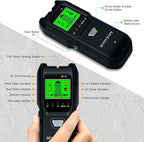Stud Finder Wall Scanner - 5 in 1 Electronic Stud Detector with Upgraded Smart Sensor, Audio Alarm and HD LCD Display for the Center and Edge of Wood, AC Wire, Metal and Studs Detection(Frosted Black)