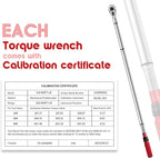3/4 Inch Torque Wrench, 48 Tooth Torque Wrench 3/4 Drive 160-840FT.LB/217-1139N.M with a Solid Storage Case