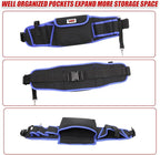 Tool Belt,600D Water-draining Oxford Cloth Tool Belts for Men,Electrician Tool Belt Widely Applied to Repairmen,Electrician,Carpenter,Construction(5 pockets)