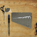 Tool Organizers,16 Pocket Wrench Pouch,Metric or SAE,Wrench Bag and Wrench Roll Up Pouch,Used for Wrench Organization and Tool Storage(Olive color)