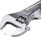Amazon Basics Locking Adjustable Wrench, 10 inch x 2.7 inch x 0.75 inch