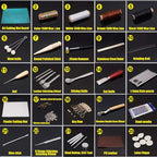 Leather Sewing Tools 44 pcs Leather Craft Tools Kit for Hand Sewing Stitching, Stamping Set and Saddle Making