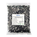 XHF 1000 PCS AWG 14/2.5mm² Wire Ferrules Insulated Copper Crimp Connectors, Crimp Pin Cord End Terminals Black