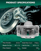 SCITOO Front Right Disc Brake Caliper 19B2715 Fit For Toyota 2004-2010(Only 1 Brake Caliper)