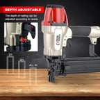 Pneumatic Stapler, 16 Gauge 7/16-inch Medium Crown Air Staple Gun for Fence Vinyl Siding Furniture Wood Pallets Crate Assembly Cabinets Framework and Structure Construction Finish