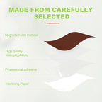 7x9in Nylon Repair Patch，Tent Repair Kit，Self Adhesive Waterproof Fabric Repair Tape for Tent, Umbrella, Sleeping Bag, Down Jackets,Knapsack.（Brownish,6ps）