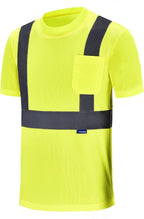 AYKRM Safety T Shirt Reflective High Visibility hi vis Long Sleeve T Shirt (XS-6XL)