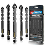 5 Pcs 5/8" Masonry Concrete Drill Bit Set for Tile Brick Glass Plastic Wood, Cross Tungsten Carbide Tip, Hex Shank, Work with Ceramic Porcelain Tile Wall Mirror Paver,5/8 Inch Drill Bits, 16mm