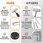 Pridefend Punch Set, Roll Pin Punch Set Made of Solid Metal Material,Elite Tool Including Steel Pin Punch Set, Roll Pin Starter Punch and Hammer,with Organizer Storage Box (with Bench Block)
