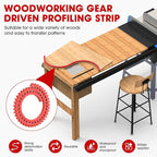 Flexible Router Edge Guide,Professional Router Templates for Woodworking Accessories,Flexible Curve Guide for Precise Thread Border, Curve and Arc Angle Positioning(RED 39INCH)
