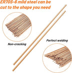 UNIFAMILY 1LB TIG Welding Rod ER70S-6, 1/16" x 16"Mild Steel TIG Welding Rods, Carbon Steel TIG Welding Filler Rod, Low Splatter Corrosion Resistance, Tig Filler accessories (1/16" x 16" 1LB)