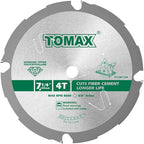 PCDM71404 7-1/4 Inch 4 Tooth Polycrystalline Diamond Tipped (PCD) Hardie Fiber Cement Saw Blade with 5/8-Inch DMK Arbor