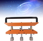 3 Station Roller, 0-90 ° Angle Large Radius Sheet Roller Bender, Aluminum Standing Seam Roofing Tools (Brown)