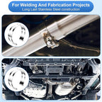 4 Inch Stainless Steel Exhaust Clamp, Universal for Welding and Exhaust Pipe Repair (4 inches)