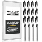 7MM Metric Brad Point Wood Drill Bit Set, 4Pcs Drill Bit Set with Double Flutes Design for Carpenter Woodworking and All Types of Wood