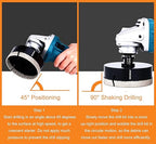 4-5/16" Diamond Hole Saw, 110mm Tile Hole Saw Drill Bit Diamond Tipped for Granite Marble Ceramic Glass Porcelain Quartz Tiles Stones Countertop, Core Drill Bits with 5/8-11 Thread for Angle Grinders
