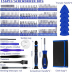 170 in 1 Multifunction Precision Screwdriver Kit, Magnetic Driver Kit with Flexible Shaft, Extension Rod Compatible For Mobile Phone, Game Console, Tablet, Recreational Machines