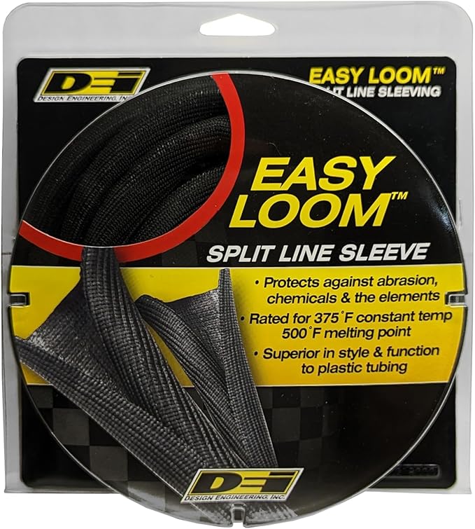 Design Engineering 010653 Easy Loom 1/2" (13mm) x 12' Split Sleeve Wire and Hose Protection
