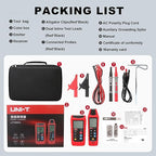 UNI-T AC/DC Advanced Circuit Tracer and Breaker Finder Kit, Wire Tracer Electrical in Wall Underground Short Open Detection 8V-480V Voltage Measurement 8 Languages(UT25CL)
