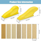 Windspeed 2+70 Pcs Mini Detail Sander, Finger Sanders for Wood Micro Sander for Detail Work Finger Sander for Crafts Small Projects, Include 40 60 80 120 150 220 400 Grit Sandpaper