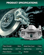 SCITOO 19B1492 Front Right Disc Brake Caliper Assembly w/Bracket For Hyundai For Accent/For Excel/For Scoupe,For Mitsubishi For Precis
