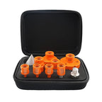 Diamond Core Drill Bit Kit BGTEC Diamond Hole Saw Tile Cutter,5/8"-11 Thread 6pcs 6/8/10/35/50/65mm Drill Bits+10mm Finger Bit+ 2" Chamfer Bit Milling Finger Bit+Hex