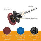 SUNJOYCO 104 PCS 2 Inch Sanding Discs, Die Grinder Sanding Disc, Quick Change Discs with 1/4 Inch Shank, Roll Lock Abrasive Disc for Surface Prep Strip Grind Polish Burr Finish Rust Paint Removal
