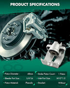 SCITOO 184850 184851 Rear Left & Right Disc Brake Calipers Assembly Without Bracket For Ford For Ranger 2010-2011