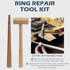 Jewelers Tools Set, Ring Making Kit, Silversmithing Starter Kit, Ring Sizer Mandrel Measuring Tool, Jeweler Saw Frame, Bench Pin Clamp Silversmithing Supplies