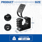 ROBLOCK Quick Release Rubber Clamp Mounts, 4-Pack Adjustable shovel clamp mount, Rubber Tool Handle Bracket for 1.25" to 1.75" Diameter, Universal Garage Storage, RV, Boat, ATV, and Any Wall