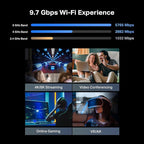 TP-Link Tri-Band BE9700 WiFi 7 Router Archer BE600 | 10G WAN/LAN +2.5G WAN/LAN +3× 2.5G LAN Ports, New 320Mhz Channel | Covers up to 2,600 Sq. ft and 120 Devices|VPN, HomeShield for Network Security