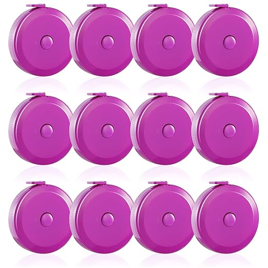16 Pack Tape Measure, 60 Inch/150cm Retractable Body Measuring Tape - Purple Soft Sewing Tape for Tailor, Craft & Cloth Measurements