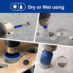 SHDIATOOL Diamond Drill Core Bits,Tile Drilling Core Hole Saw Kit for Porcelain Marble Ceramic Granite with 1/4 Carbide Positioning Drill Bit 12pcs (5/6/6/8/20/25/28/32/35MM/6MM/30MM/10MM)