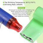 MECCANIXITY Battery Wrap PVC Heat Shrink Tubing 60mm Dia 95mm Flat 33 Feet(10meters) Light Green Good Insulation for Battery Pack
