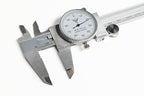 PEC Dial Caliper 0-150mm, Stainless Steel Precision Measuring Tool with Shock-Proof Dial, High Accuracy ±0.01mm