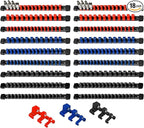 AMM 18-Piece Socket Organizer, 1/2 inch, 3/8 inch and 1/4 inch Drive ABS Tools-Socket Holder,Heavy Duty Socket Racks, Premium Quality Socket Clip Rail Holder,The best tool trays in the garage