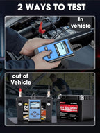 AUTOPHIX BAS100 Car Battery Tester 12V 24V, Accurate Automotive Load Meter Alternator Analyzer 100-2000 CCA Load Tester, Charging & Cold Cranking Test for Cars Truck Motorcycle Boat and More