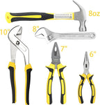DOWELL Tool Set Tool Kit 19-Piece Household Tool Kit Set Pliers Screwdriver Set Hex Key Wrench with Storage Tool Bag Pouch HYT19